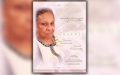 Willie Mae Barnes 1933 – 2022