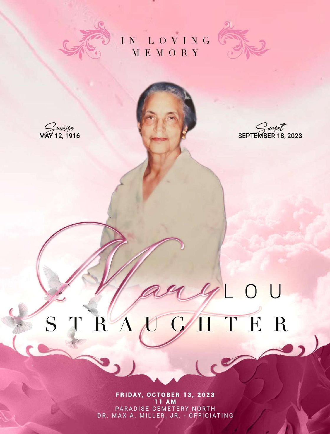 Mary Lou Straughter 1916-2023