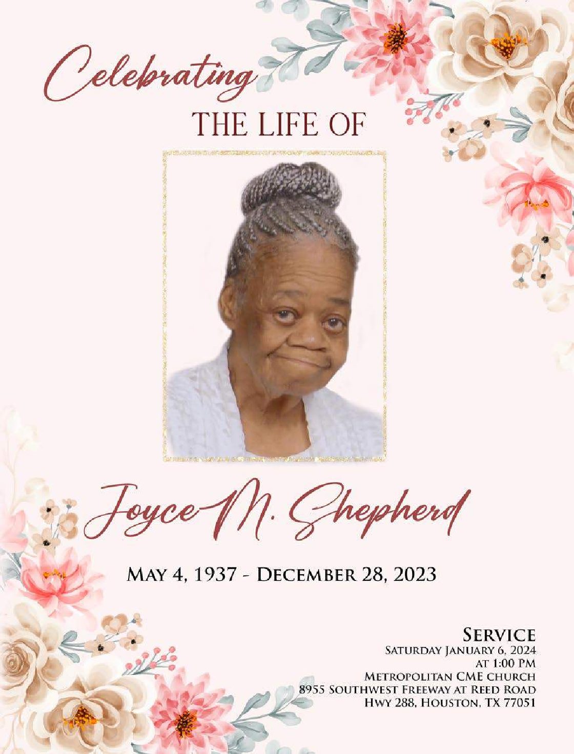 Joyce Shepherd 1937 – 2023