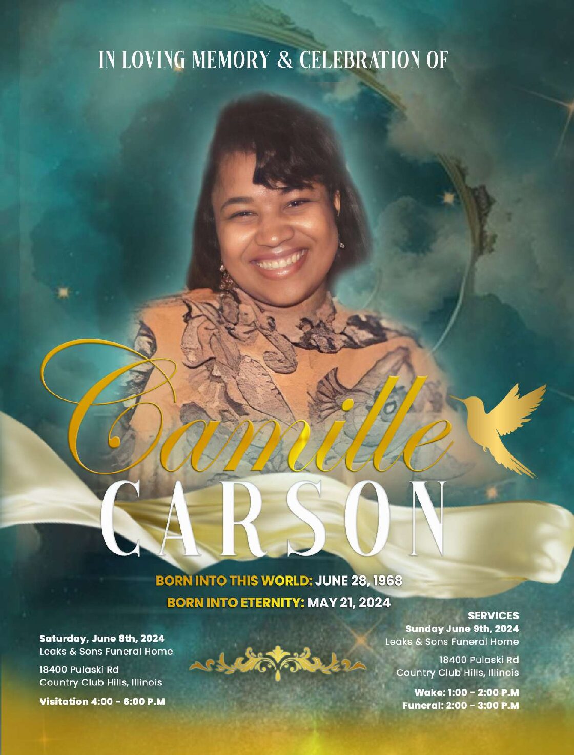 Camille Carson 1968 – 2024