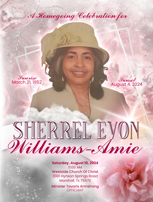 Sherrel Evon Williams-Amie 1952 – 2024