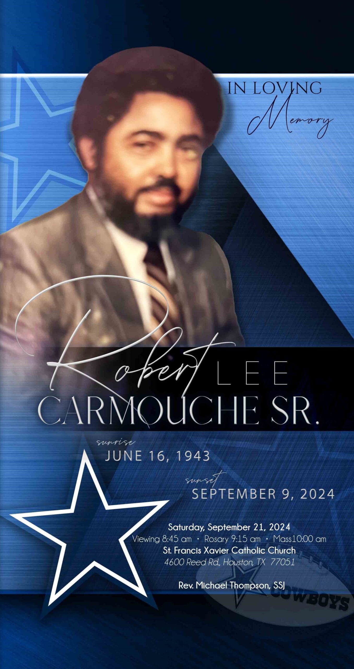 Robert Lee Carmouche Sr. 1943 – 2024