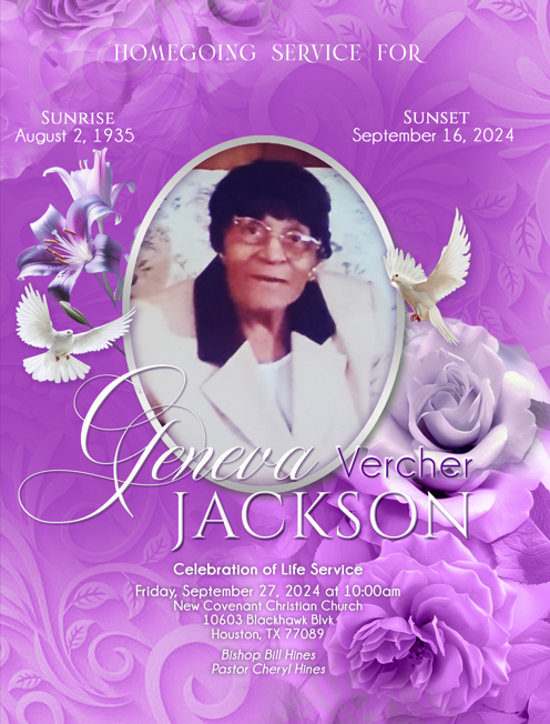 Geneva Vercher Jackson 1935 – 2024