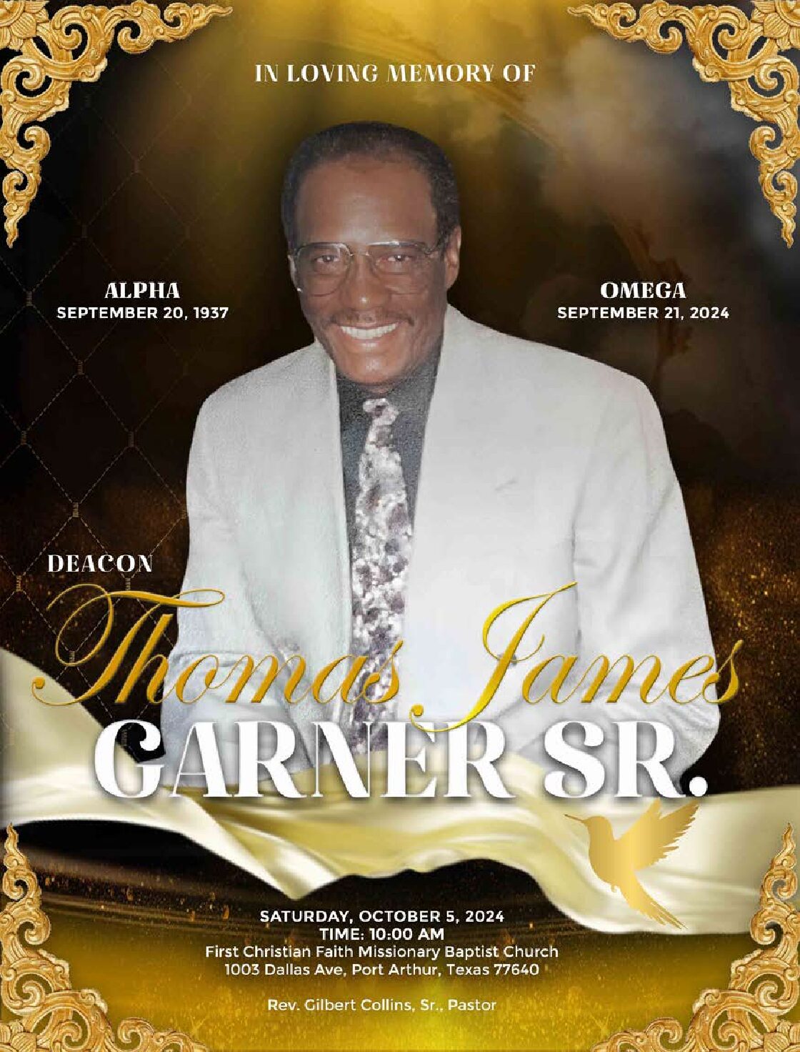 Thomas James Garner Sr. 1937 – 2024